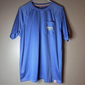 Carhartt Force Delmont Fishing Graphic Short-Sleeve T, Blue, Men’s Sz L Tall